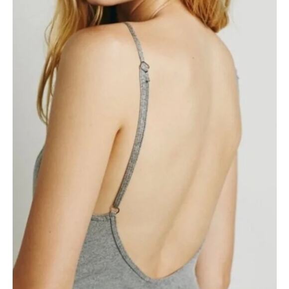 NWOT Free People Smooth Pull On Bodysuit Cami M/L Medium Large Spaghetti Strap - Picture 7 of 7